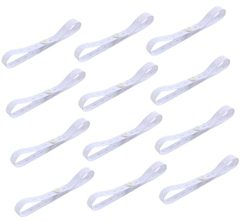 FUNOMOCYA 12 Stück Teiliges Windel Sicherheitsfixierband Verstellbarer Elastischer Stoffwindel Gürtel mit Windelverschluss Flexibel Anpassbar für Neugeborene und Kleinkinder Verhindert