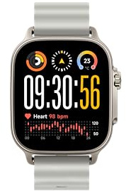 realme Watch 5 Orologio Intelligente, Bluetooth, NFC, GPS, Argento | Schermo AMOLED 1,97, Bluetooth, FC/Sonno/SpO2, IP68