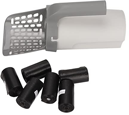 RASTKY Integrierte Streuschaufel, Abnehmbar, Auslaufsicher, Vielseitig Einsetzbar, Integrierte Streu für Katzen, Haustiere, Streuschaufel mit Halter, Heimtierbedarf/Katzen/Streu &