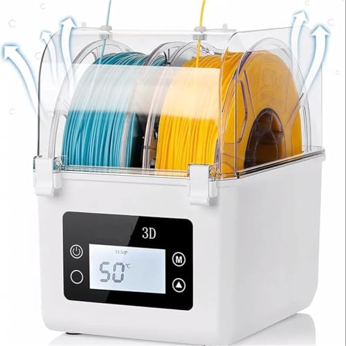 Kompatibel mit Sovol SH01 2023 Filament-Trockner, 3D-Drucker-Filament-Dehydrator-Spulenhalter mit verbessertem Lüfter, Filament-Trockenbox(UK Plug)
