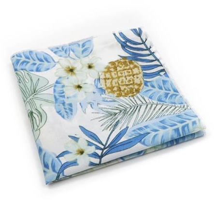 SDIUAKBV Herrkostym väska klassisk bomullsduk för män, 24 cm, elegant fyrkantig blommig ficknäsduk för fest, 29, One size