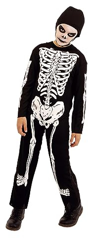 Rubies Costume Skelito per bambino e bambina, Tuta stampato e cappuccio, Ufficiale, Scheletro, Skeletons per Halloween, Feste e Cosplay