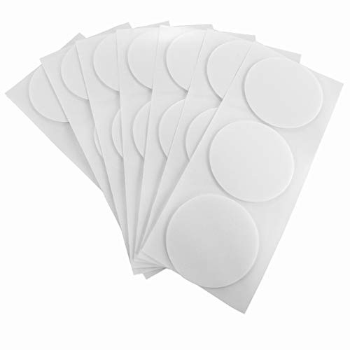 Pastilles adhésives double face permanentes | 2 mm d'épaisseur | Extra forte | Taille et quantité au choix (Ø 70 mm, 20 pièces)
