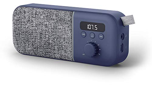 Energy Sistem Fabric Box Radio Navy (FM Radio, 1200 mAh Battery, 3 W, PLL Tuner, Audio-out)