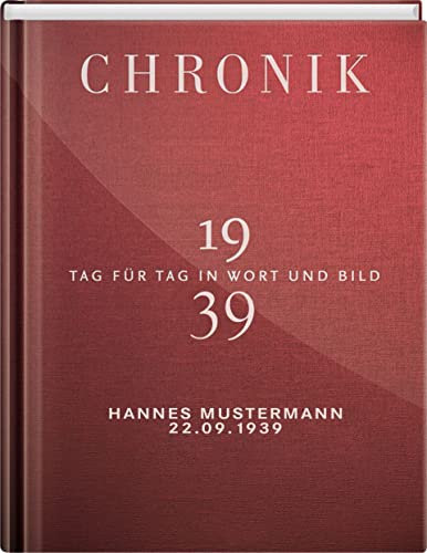 Chronik Personalisierte 1939 - Jahrgangsband - persönliches Geschenk