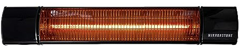 Mirrorstone Smart 1.2KW Short Wave Infrared Bar Heater,Wall Mounted Patio Heater Outdoor, Garden