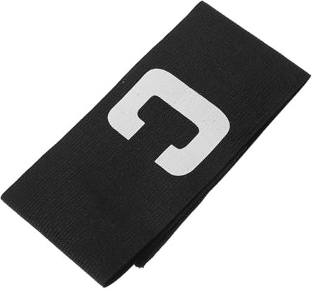 Nylon Fußball Kapitänsarmband aus Verstellbar, Schwarz für Erwachsene