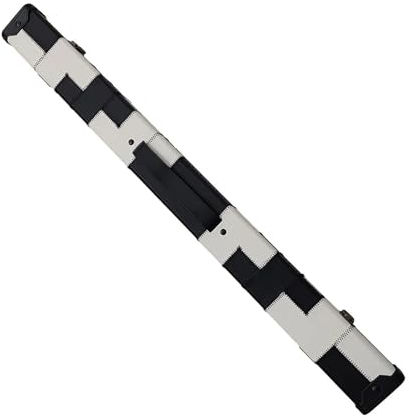TYNXK Billardqueue-Taschen Pool-Queue-Koffer, Pool-Queue-Tasche, leichtes Billard-Zubehör, Schutz, Billard-Pool-Queue-Stick, Tragetasche, Behälter Billard Queue Tasche(Color:Black White)