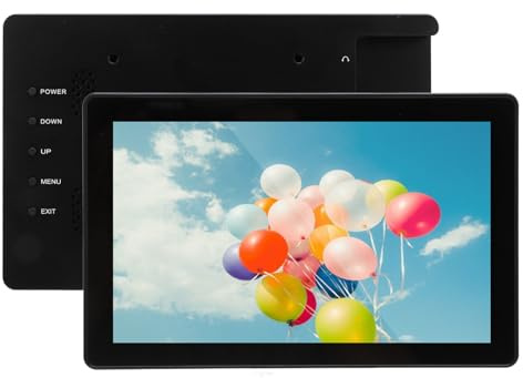 Jectse Touchscreen Capacitivo IPS da 7 Pollici, Monitor Industriale Multitouchscreen 1920 * 1080, Grandangolo 178°, Rapporto 1200cd/m² e 1000:1, per Win 7 8 9 10, per RPI, per Console di
