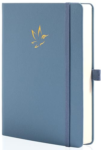 MGGAO Linjerad Anteckningsbok, Anteckningsböcker för Skrivande, College Wide Linjerad med 320 Sidor, Inbunden Anteckningsbok, 100 GSM Tjockt Papper, A5 Storlek, Arbete Business Studier