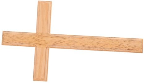 Amosfun Adorno De Cruz De Madera Decoración De Cruz De Pared Artesanía 30cm Resistente
