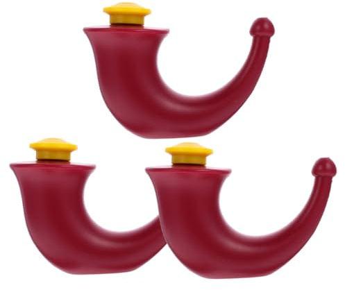 Nettoyeur de Nez 3 Pièces en Plastique, Bouteille D’irrigation Nasal | Usage Quotidien et Extérieur, Format Compact, Embout Souple, Design Facile pour Jeunes