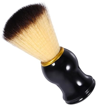 TEHAUX Pinceau à Raser Moussant Brosse à Barbe en Nylon Manche Bois Naturel Brosse à Moustache pour Homme Accessoire de Rasage Voyage Pratique 1 Pièce Couleur Aléatoire Couleur Aléatoire