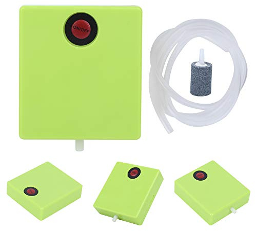 Zerodis Tragbare Mini Batteriebetriebene Aquarium-Sauerstoffpumpe, Aquariumbelüfter mit Langer Batterielebensdauer für die Notfall-Sauerstoffversorgung