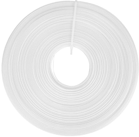 KAJNBN Stecche per Corsetto in Poliestere Bianco 6mm Larghe Compatte 40 Metri per Abbigliamento Fai da Te e Accessori Cucito