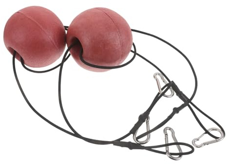 DINHEAROM 2 St Röda Flytande Ankarmarkörer för Båt med Bungee Cord Klämma Hållbar Polyeten Boj för Kajak och Flexibel och Lättanvänd för Utomhusaktiviteter