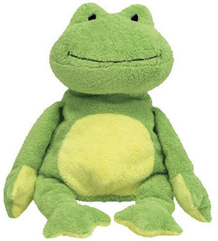 TY Pluffies - PONDS the Frog (Plastic Eyes) (10 inch) - MWMT's ^G#fbhre-h4 8rdsf-tg1379697
