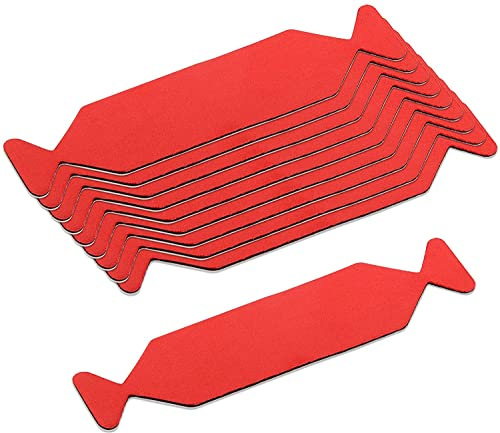 Winjun 10 Stück Profi Rakel Bezug mit Microfaser Kante passt für 10 cm / 3,9 Zoll Rakelgröße, zur Folie Verkleben Folierungs Werkzeug