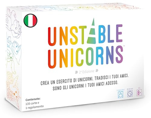 Asmodee – UNSTABLE UNICORNS – Carte da Gioco Strategico