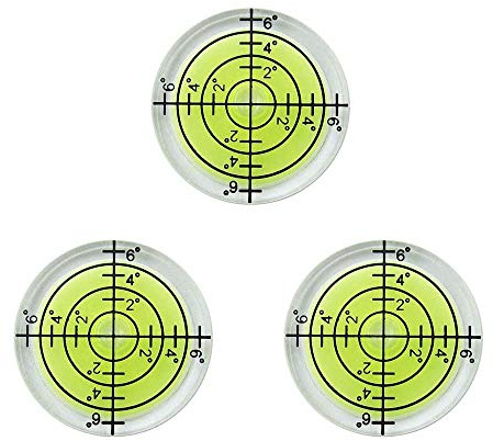 3pcs 32mm Horizontal Bubble Level High Precision Environmental Bulls Eye Spirit Level