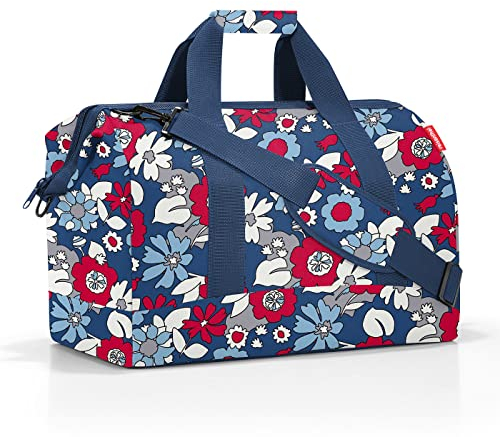 reisenthel Allrounder L Vielfältige Doktortasche zum Reisen, für die Arbeit oder Freizeit Mit funktional-stylischem Design, Couleur:Florist Indigo