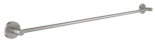 GROHE Start - Badetuchhalter (Stichmaß 800mm, Material: Metall, verdeckte Befestigung, zum Kleben oder Bohren), supersteel, 41187DC0