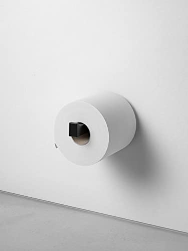 KEUCO Edition 11 Ersatzrollenhalter, Metall schwarz matt | inkl. Schrauben und Dübel, Toilettenpapierhalter zum Bohren
