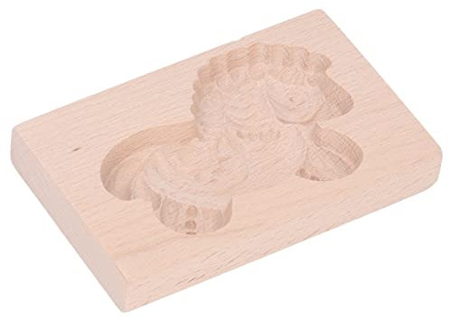 Keksform, Wiederverwendbar, Buchenholz, Keksstempel, Leicht zu Reinigen, Niedlich, Tragbar (Trojanisches Pferd)