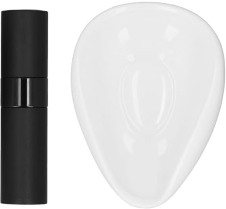 Tasse Doseuse de Grains de café en Céramique, Plateau Doseur de café Pologmase avec Vaporisateur de Bouteille RDT, Plateau Doseur de café avec Bol de Grains de café
