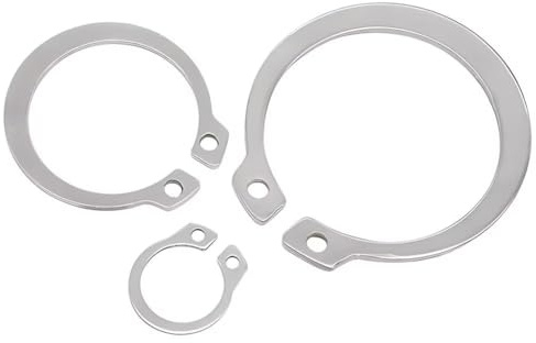 SYDARSYN 9mm Anelli Elastici E-Clip Anelli di Sicurezza Esterni in Acciaio Inox Anello di Sicurezza (100 Pezzi)