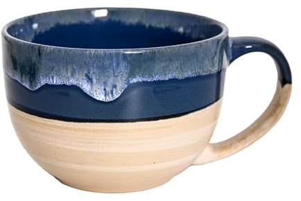 hengshukeji Large 24 OZ/700ml Ceramic Coffee Mugs,Soup Bowls with Handles,Extra Big Jumbo Tea Cup Mug for Office and Home