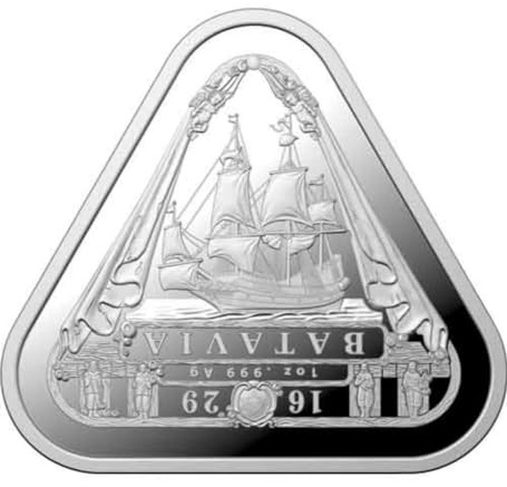 1 Unze Silbermünze SCHIFFSWRACK BATAVIA 2019 Triangular Shipwrecks Australien Premium Anlagemünze nur 20.000 Stück 1 Oz Silber Silver Top Zustand! Kapsel