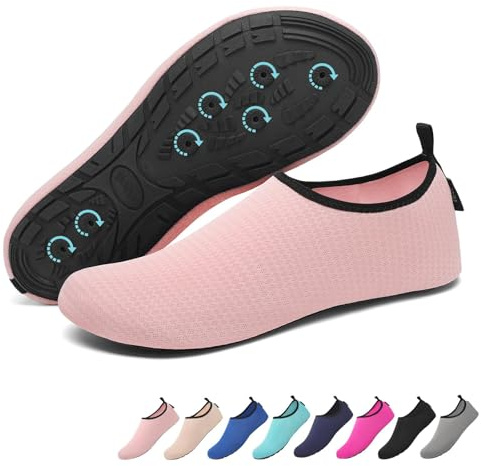 SAGUARO 7 Drainagelöcher Schnell Trocknend rutschfest Badeschuhe für Herren Damen Gr.36-47