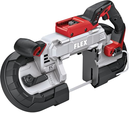 Flex Akku Bandsäge (ohne Akku, 18 V, funkenfreies trennen, Bürstenloser Motor, mit zusätzlicher Sägebandabdeckung, Säge) 531749
