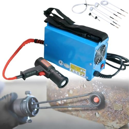 MhWrughts Extracteur de vis à Induction, kit de Chauffage à Induction Portable, Outil de Retrait de boulons rouillés sans Flamme de 1500 W avec 4 bobines