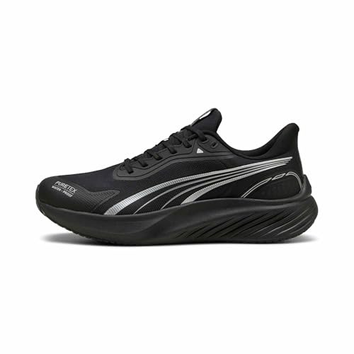 Puma Scarpe da Corsa Unisex Pounce Lite PTX, Nero (Puma Black), Bianco (Puma White), 42 EU
