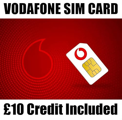 Vodafone SIm card £10 preloaded Pay as You Go
