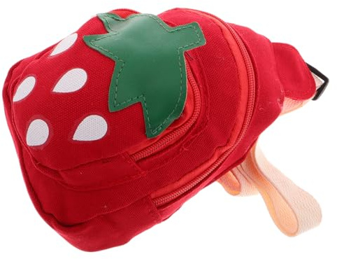 LIGIGWASH Erdbeere Tasche für Mädchen Junge Mädchen Handtasche mit Verstellbarem Schultergurt Robustes Canvas für Alltag Reisen und Outdoor-aktivitäten