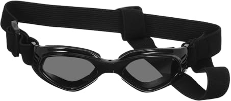 CORHAD Haustier Sonnenbrille Welpen-Sonnenbrille Haustier Brille Hundebrillen Hundeaugenbrille Kleine Hundebrille Haustierbrillen Plastik Schwarz