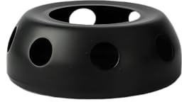 Beekeg Stövchen Teewärmer, Stövchen für Teekanne,Kaffeewärmer mit Teelichthalter, Edelstahl Stovchen für Teekannen und Glasteekannen(Schwarz)