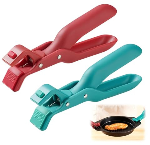 Hot Plate Grippers, Hot Plate Gripper Lifters Tongs, Multi-function Anti-Scald Bowl Clip,Silicone Non-slip Hot Dish Plate Holder, Portable Hot Bowls Tongs,Kitchen Utensil for Bowl, Dishes (Mix*2)