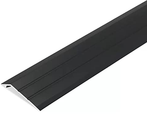 Listón de transición de madera a baldosa, ancho de 30 mm, antideslizante, reductor de umbral/barra de borde para puertas con desniveles pequeños, aluminio resistente,Deep Coffee-W 30mm - L 102cm