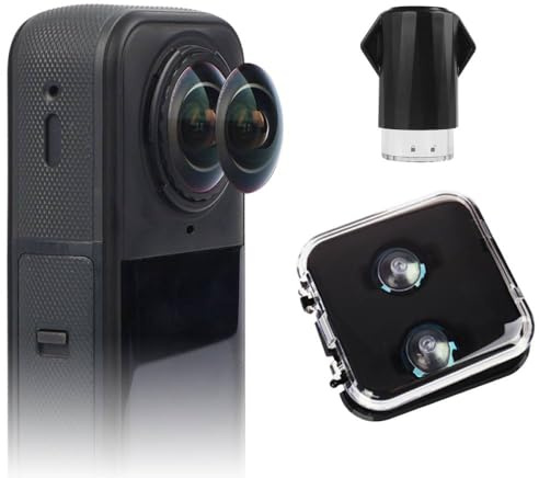 Ersättningslins komplett kit för Insta360 X5, utbytbara linser med verktyg för att ersätta och rengöra linsen, utbytbart linssats för Insta 360 X5 Action kameratillbehör