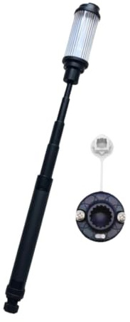 Milageto Luz navegación LED para embarcaciones con mástil telescópico, con colores ajustables, montaje flexible, lámpara señalización para, W Quick Disconnect