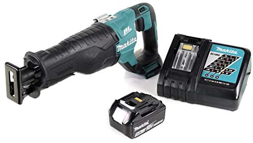 Makita DJR 187 RT1 Akku Reciprosäge 18 V Brushless Säbelsäge + 1x 5,0 Ah Akku + Ladegerät