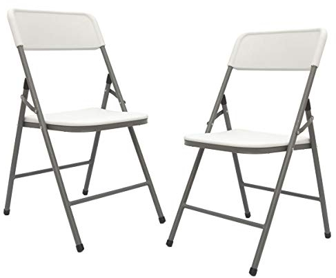 AMANKA 150kg Klappstuhl 2er Set - 50x46x83 Wetterfest Klappbar - Kunststoff Balkonstuhl Gartenstuhl