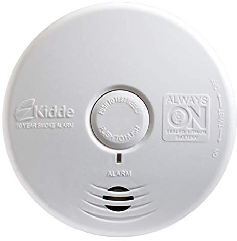 Kidde Smoke Detector, Long-Life Lithium Battery Powered Smoke Alarm with Hush Button