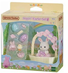 Sylvanian Families - Le coffret de Pâques et bébé Lapin Blanc - Set 1 figurine et 11 accessoires - Plongez dans l'univers de la famille Sylvanian - Jouet enfant 3 ans et + - 5531