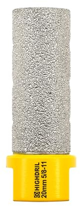 HIGHDRIL 4/5 20MM Diamond Milling Bit for Porcelain,Ceramic,Granite,Marble