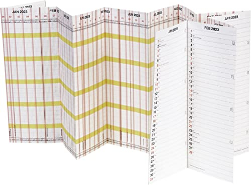 BRUNNEN Urlaubsplaner „PLANORAMA“ 2023 138 x 29,5 cm leporellogefalzt